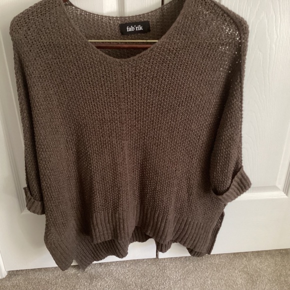 fab’rik Brown Mesh Cover With Split Hem One Size - Picture 1 of 6